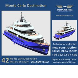 This Boat for sale is a 
IURISCI, 
MONTE CARLO DESTINATION, 
Used, 
Power Cruisers, 
42.00, 
Metre